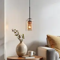 LumenXL Hanglamp Topel stolpvorm - amber glas