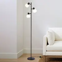 LumenXL Vloerlamp Pieta met melkwit glas - draaibaar