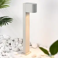 LumenXL Industriële staande buitenlamp grijs, 50 cm - Simone