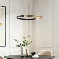 LumenXL Gouden ronde design hanglamp Ivana - 3-staps dimbaar