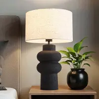 LumenXL Keramieke tafellamp Sera - zwart