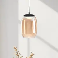 LumenXL Hanglamp Novi met 3-staps dim en amber glas