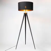 LumenXL Tripod staande lamp met stoffen lampenkap - Tessuto