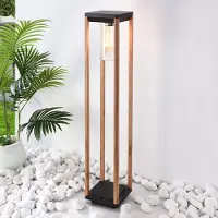 LumenXL Staande buitenlamp Paca, 80 cm - houtlook