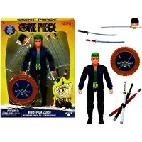 One Piece - Actiefiguur Zoro - Beweegbaar figuur met verwisselbare zwaarden en gezicht - 15 cm hoog