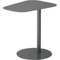 En.casa Bijzettafel Nastätten 50x50x38 cm grijs mat []
