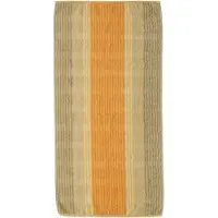 Cawö Handdoek Cawö Cashmere Stripes Lichtoranje (set van 3)
