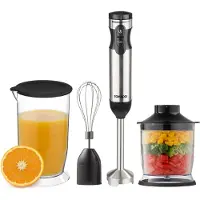 Tomado TSB9001B - Staafmixer set - Hakmolen en maatbeker - Garde - 1000W - 2 snelheden - RVS