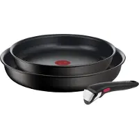 Tefal Ingenio Eco Resist L3979102 Set van 2 braadpannen 24/28 cm + afneembare handgreep - Inductie