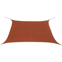 vidaXL Zonnescherm vierkant 2x2 m oxford stof terracottakleurig