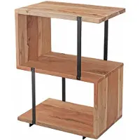 Wohnling Bijzettafel S-vorm acaciahout 45 cm