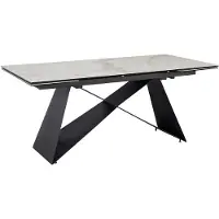 Wohnling Eettafel wit keramiek uitschuifbaar 180 cm Wit