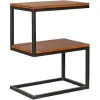 Wohnling Bijzettafel AKOLA sheeshamhout 45x60x30 cm