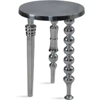 Wohnling Bijzettafel zilver aluminium 63 cm hoog