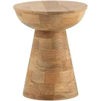 Wohnling Bijzettafel mangohout bruin 37x37 cm