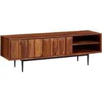Wohnling Tv-meubel TV- sheeshamhout 123 cm breed