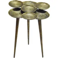 Wohnling Bijzettafel aluminium goud 46 cm rond