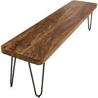 Wohnling Eetkamerbank BAGLI sheeshamhout 120 cm - WL1.507