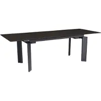 Wohnling Eettafel zwart glaskeramiek 180 cm breed