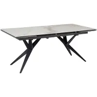 Wohnling Eettafel wit keramiek uitschuifbaar 180 cm