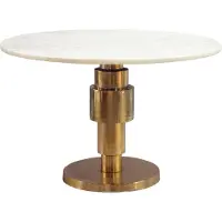 Wohnling Salontafel wit marmeren blad 60x60 cm Wit