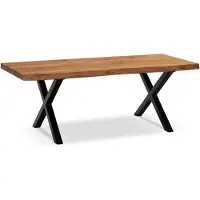 Wohnling Salontafel acaciahout zwart 120 cm lang