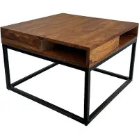 Wohnling Salontafel sheeshamhout 60x60 cm