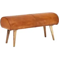 Wohnling Bank leer bruin 100 cm breed - WL6.086