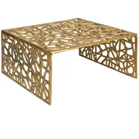 Wohnling Salontafel aluminium goud 60 cm