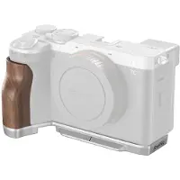SmallRig 4796 L-Shape Mount Plate with Wooden Handle for Sony Alpha 7C II / Alpha 7CR