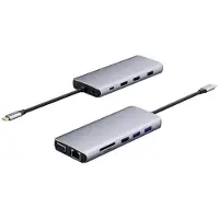 ESTUFF ES623009 interface hub USB 3.2 Gen 1 (3.1 Gen 1) Type-C 5000 Mbit/s Grijs