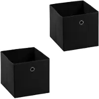 Idimex Stoffen box ELA, set van 2 stuks, in het zwart