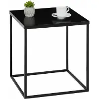 Idimex Bijzettafel HILAR 40 x 40 cm, zwart