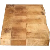 vidaXL Tafelblad met natuurlijke rand 140x40x3,8 cm massief mangohout