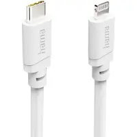 Hama 00201815 USB-laadkabel USB 2.0 USB-C stekker, Apple Lightning stekker 1 m Wit
