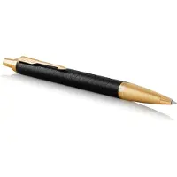 Parker IM balpen | premium zwart | medium punt blauwe inkt | Geschenkdoos