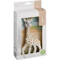 Sophie de Giraf - Bijtspeeltje - Bijtspeelgoed - Baby speelgoed - Kraamcadeau - Babyshower cadeau - In wit geschenkdoosje met savannah kleuren - 100% natuurlijk rubber - Vanaf 0 maanden