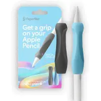 Paperlike Pencil Grips voor de Apple Pencil - 2-Pack - Charcoal & Blue
