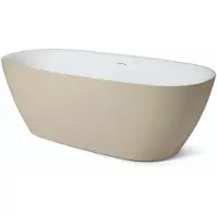 Luca Vrijstaand Bad Hybride Baden 170x75x55cm 250L Soft Sand