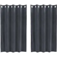 vidaXL Verduisterende gordijnen 2 st Lichtgrijs 140 x 140 cm fluweel