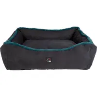 HKM Hondenmand Comfort donkerblauw/petrol klein 60 x 50 x 20 cm