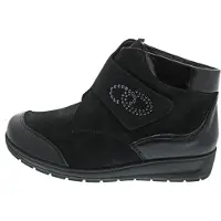 Waldlaufer Boots 'Stiefel Damen 812815 304 001 Echtleder in schwarz' zwart