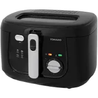 Tomado TDF2501B - Frituurpan - 2,5 liter - Anti reukfilter – Kunststof friteuse - PFAS vrij - Zwart