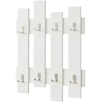En.casa Wandkapstok Raseborg 80x60x3 cm wit []