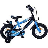 Volare Sportivo Kinderfiets - Jongens - 12 inch - Blauw Zwart - Twee Handremmen