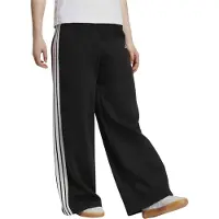Adidas Sportbroek '3-Stripes Fleece Wide' zwart / wit