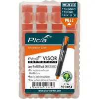 PICA 991/054VISOR - Permanent Navulling - 4 vullingen - Fluo-oranje