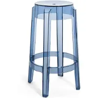 Kartell Charles Ghost Kruk - Set van 2 H 65 cm | Powder Blue