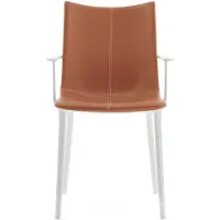 Kartell H.H.H. Stoel Leder White|Leather