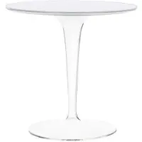 Kartell Tip Top Tafel Standard | Glossy White|Crystal